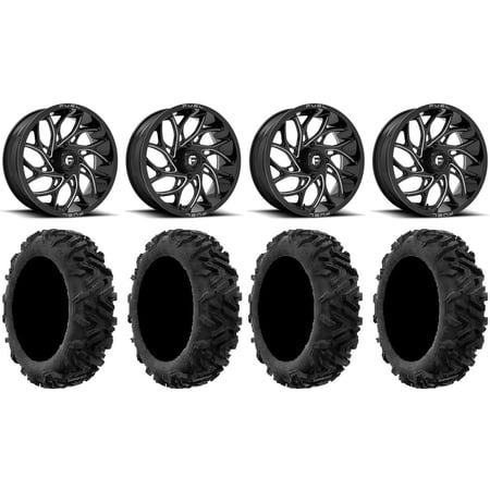 Fuel Runner 20" Wheels Black 34" Moto MTC Tires Sportsman RZR Ranger
