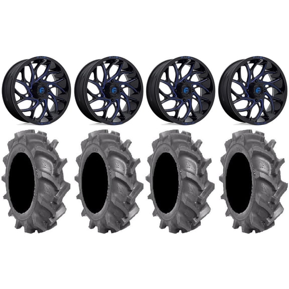 Fuel Runner 20" Wheels Blue 38" BKT AT 171 Tires Can-Am Maverick X3 / Honda Pioneer 1000 / Talon