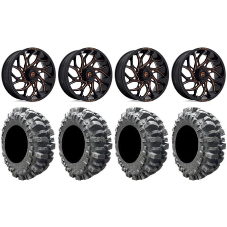 Fuel Runner 20" Wheels Orange 33" Bogger Tires Sportsman RZR Ranger