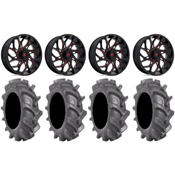 Fuel Runner 20" Wheels Red 38" BKT AT 171 Tires Can-Am Maverick X3 / Honda Pioneer 1000 / Talon