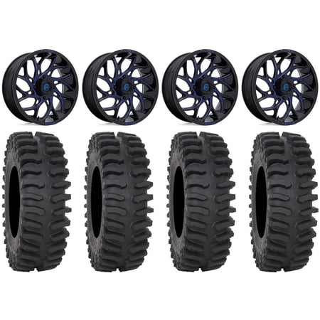 Fuel Runner 22" Wheels Blue 37" XT400 Tires Sportsman RZR Ranger