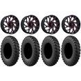 thumbnail image 1 of Fuel Runner 22" Wheels Red 35" MotoRally Tires Can-Am Maverick X3 / Honda Pioneer 1000 / Talon, 1 of 4