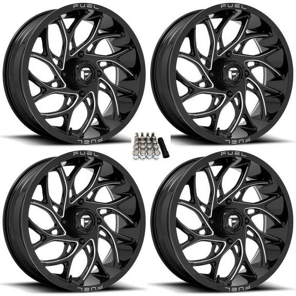 Fuel Runner UTV Wheels Black 20" Can-Am Maverick X3 / Honda Pioneer 1000