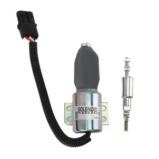 Fuel Shut Off Shutdown Solenoid Valve 12V 3357411 for Generator