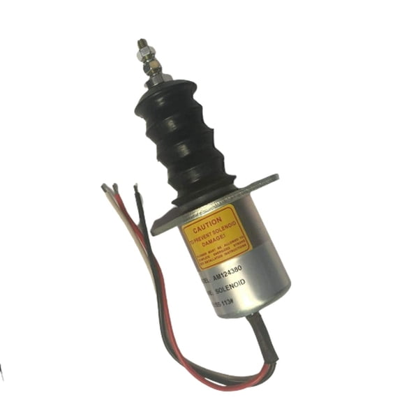 Fuel Shut Off Solenoid AM124380 For John Deere 3375 375 675 655 755 855 955 F935