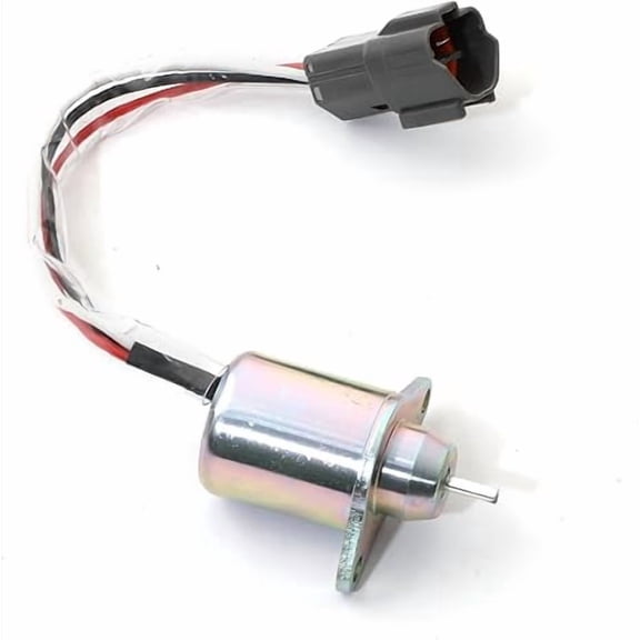Fuel Shut Off Solenoid M810324 Replacement for Yanmar 119233-77932 Synchro Woodward 1503ES-12S5SUC12S Compatible with John Deere 4200 4300 4400 4500 4600 4700 Tractor Stop Solenoid 12VDC