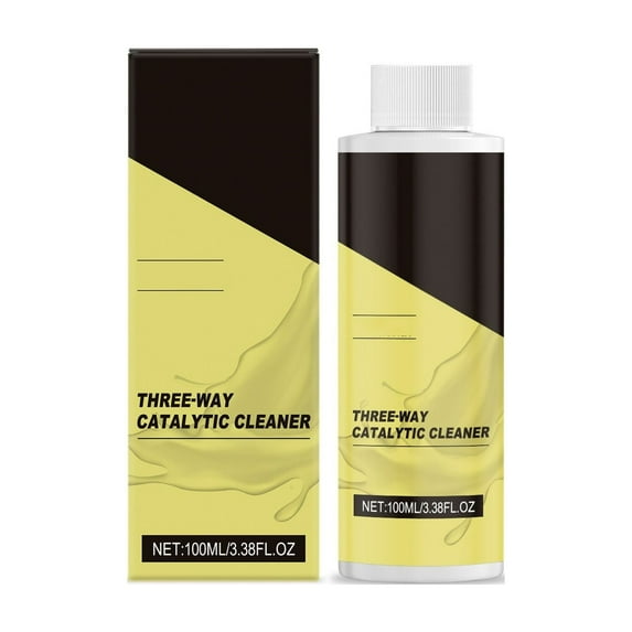 Fuel System Cleaner 100ml Catalytic Converter Cleaner Engine Carbon Deposit Remover for Gasoline Vehicles Exhaust System Treatment Additive