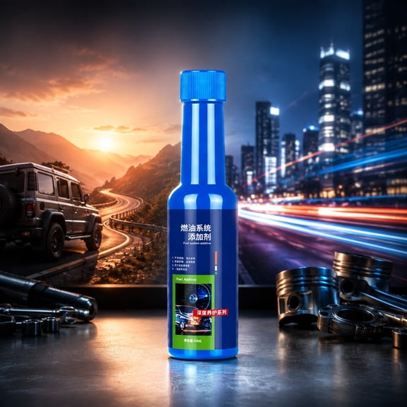 Fuel System Cleaner, Carbon Deposit Remover Engine Performance Enhancer, Boosts Power Improves Efficiency for Automobile Gasoline Engine, 2.03 fl oz