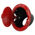 Fuel Tank Cap Red Gas Cap Cover with Red Powder Coating Replacement for Jeep Wrangler JK JKU