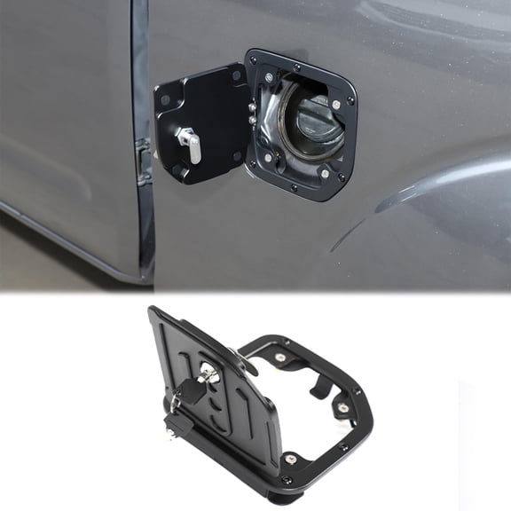 Fuel Tank Cap Replacement Anti-theft Lock Cap Compatible with Nissan Frontier 2009-2017,Car Gas Cap Tank Trim Cover Fuel Filler Protector with Lock Car Accessories(Fit for 2-Door Version) VT4