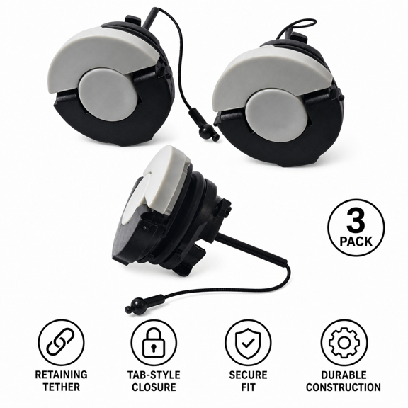 Fuel Tank Caps for FS90R FS91R FS94R FS100R FS110R FS130R FS131R, 3-Pack