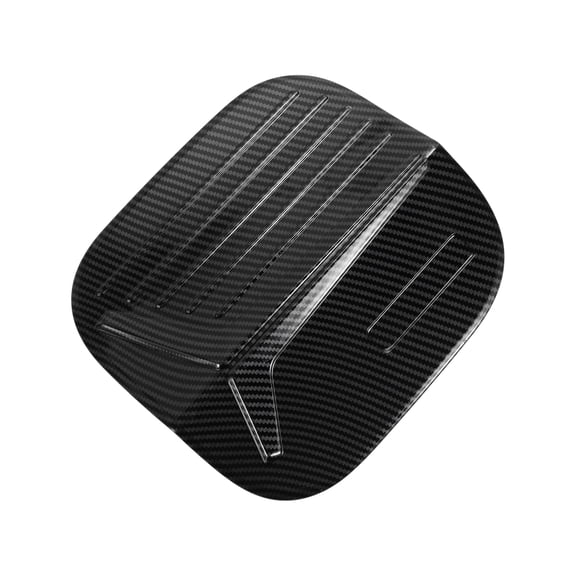 Fuel Tank Door Cap for Honda Civic 22-25 Fuel Filler Flap Cover Adhesive Type Carbon Fiber Black ABS