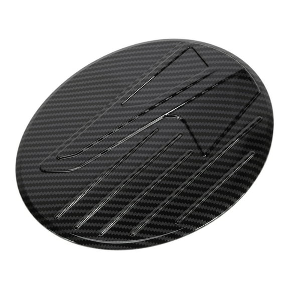 Fuel Tank Door Cap for Mazda CX-30 2020-2025 Fuel Filler Flap Cover Adhesive Type Carbon Fiber Black ABS