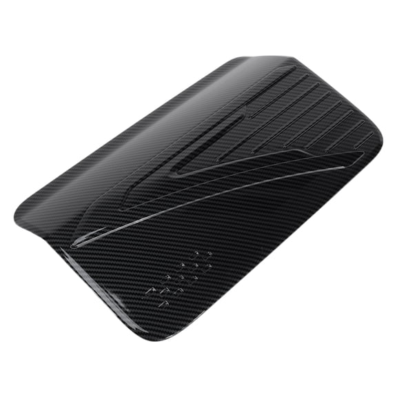 Fuel Tank Door Cap for Mitsubishi L200 2024-2025 Fuel Filler Flap Cover Adhesive Type Carbon Fiber Black ABS