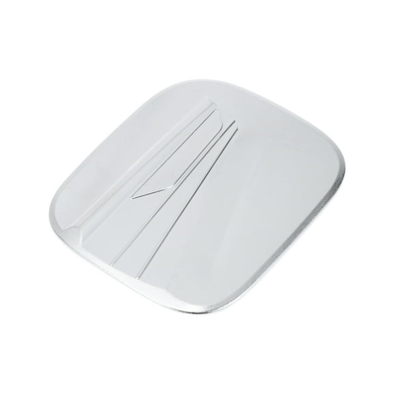 Fuel Tank Door Cap for Toyota Highlander 2022-2025 Fuel Filler Flap Cover Adhesive Type Chrome Silver Tone ABS