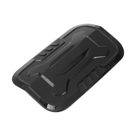 Fuel Tank Door Cap for Toyota Prado 2024-2025 Fuel Filler Flap Cover Adhesive Type Black ABS