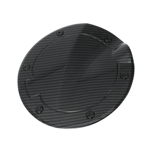 Fuel Tank Door Cap for Toyota Tundra 2022-2025 Fuel Filler Flap Cover Adhesive Type Carbon Fiber Black ABS