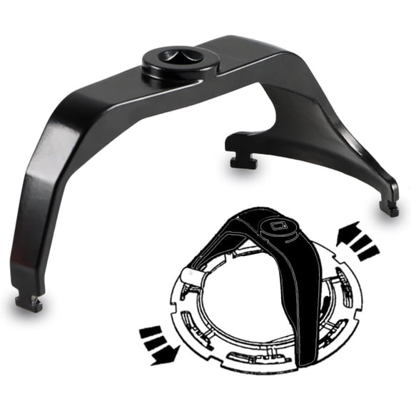 Fuel Tank Lock Ring Tool Fuel Pump Senders Removal Install Tool Wrench Compatible with Chryler Dodge Ford Hyundai Sante Fe Jeep Wrangler Nissan