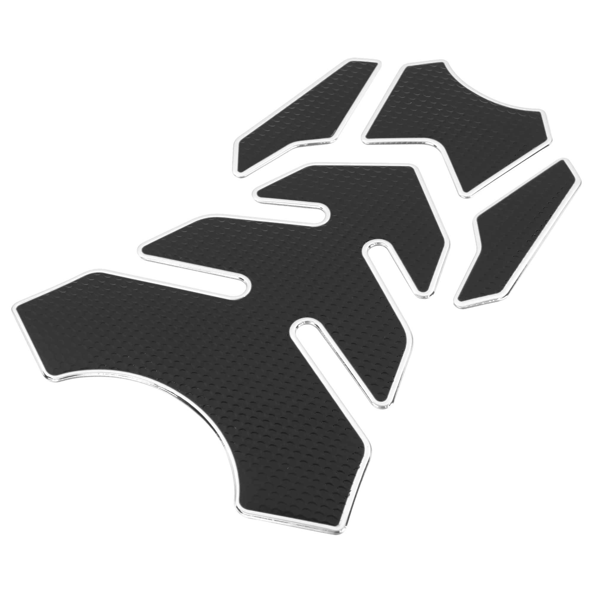 Fuel Tank Protector 3D PVC Rubber Pad Emblem Badge Sticker White