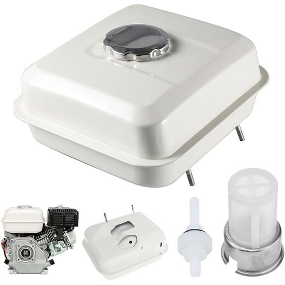 Fuel Tank for Honda GX120 GX140 GX160 GX200 Engine, 3L Petrol Tank Kit with Fuel Cap Fuel Filter and Fuel Line Fuel Tank Lawn Mower Replacement Parts