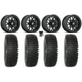 thumbnail image 1 of Fuel Tech Beadlock 15" Wheels Black 37" RC500S Sticky Tires Kawasaki Teryx Mule, 1 of 4