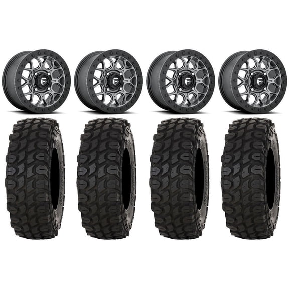 Fuel Tech Beadlock 15" Wheels Gm 35" XComp ATR Tires Can-Am Commander Maverick Renegade Outlander Defender