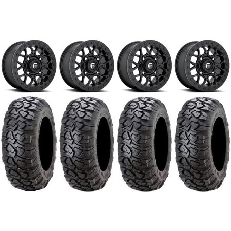 Fuel Tech Beadlock Black 15" Wheels 31" Ultracross Tires Sportsman RZR Ranger