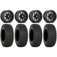 thumbnail image 1 of Fuel Tech Beadlock Black 15" Wheels 32" RT320 Tires Kawasaki Mule Pro FXT, 1 of 4