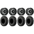 thumbnail image 1 of Fuel Tech Beadlock Black 15" Wheels 37" MotoRavage XL Tires Sportsman RZR Ranger, 1 of 4