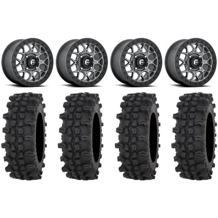Fuel Tech Beadlock Gm 15" Wheels 32" ACP Tires Kawasaki Mule Pro FXT