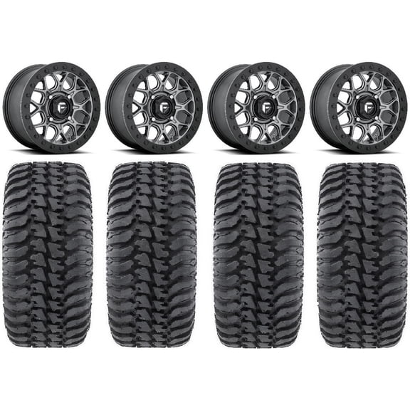 Fuel Tech Beadlock Gm 15" Wheels 32" Regulator Tires Can-Am Commander Maverick Renegade Outlander Defender