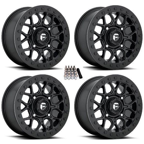 Fuel Tech Beadlock UTV Wheels Black 15x7/15x10 Polaris RZR 1000 XP / Ranger XP 900/1000