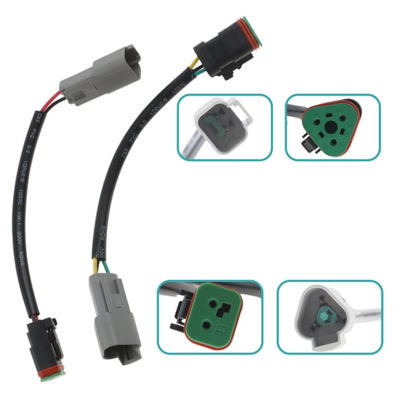 Fuel Temp Sensor Harnesses & Turbo Boost Power Plug Connection Wire Fit for CAT