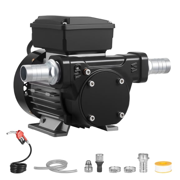 110V 16 GPM Fuel Transfer Pump 60 L/min AC Electric Diesel Kerosene Biodiesel Pump with Auto Shut-Off Nozzle 45 ft Max Lift for Vehicles Construction Sites Heavy Duty Portable Refueling System