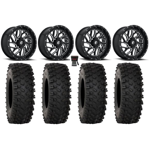 Fuel Triton 18" Wheels Black 35" ATX470 Tires Polaris RZR XP 1000 / PRO XP / Ranger XP 900/1000