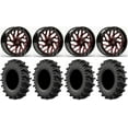 thumbnail image 1 of Fuel Triton 22" Wheels Red 33" MotoSlayer Tires Polaris RZR XP 1000 / PRO XP / Ranger XP 900/1000, 1 of 4