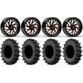 thumbnail image 1 of Fuel Triton 24" Wheels Orange 40" MotoSlayer Tires Sportsman RZR Ranger, 1 of 4
