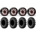 thumbnail image 1 of Fuel Triton 24" Wheels Red 37" MotoSlayer Tires Polaris RZR XP 1000 / PRO XP / Ranger XP 900/1000, 1 of 4