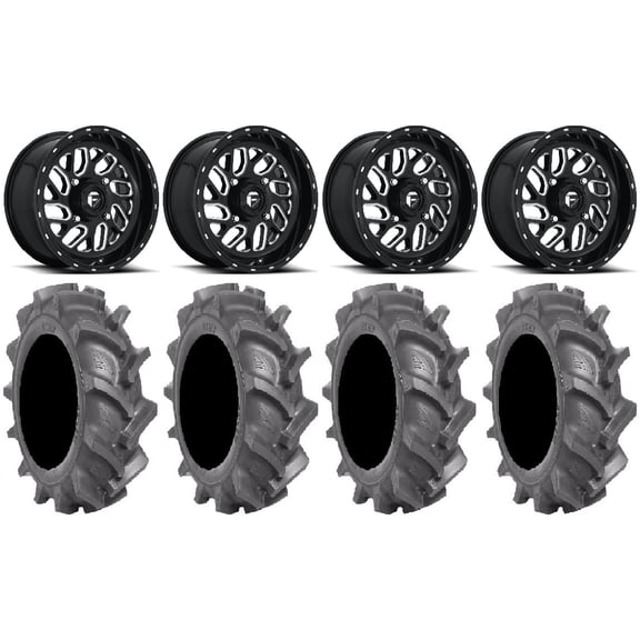 Fuel Triton Black 16" Wheels 31" BKT AT 171 Tires Sportsman RZR Ranger