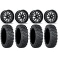 thumbnail image 1 of Fuel Triton Black 18" Wheels 33" Versa Cross V3 Tires Sportsman RZR Ranger, 1 of 4