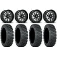 thumbnail image 1 of Fuel Triton Black 18" Wheels 35" Versa Cross V3 Tires Polaris RZR XP 1000 / PRO XP / Ranger XP 900/1000, 1 of 4