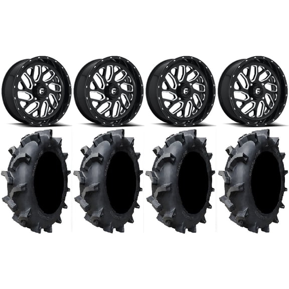 Fuel Triton Black 20" Wheels 35" Interforce 628 Tires Polaris RZR XP 1000 / PRO XP / Ranger XP 900/1000