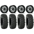 thumbnail image 1 of Fuel Triton Black 20" Wheels 35" XTR370 Tires Sportsman RZR Ranger, 1 of 4