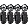 thumbnail image 1 of Fuel Triton Black 24" Wheels 40" XTR370 Tires Can-Am Maverick X3 / Honda Pioneer 1000 / Talon, 1 of 4