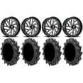 thumbnail image 1 of Fuel Triton Black 24" Wheels 45" MotoHavok Tires Sportsman RZR Ranger, 1 of 4