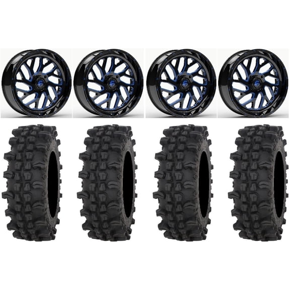 Fuel Triton Blue 22" Wheels 35" ACP Tires Polaris RZR XP 1000 / PRO XP / Ranger XP 900/1000