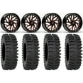 thumbnail image 1 of Fuel Triton Orange 22" Wheels 37" XT400 Tires Sportsman RZR Ranger, 1 of 4
