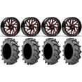 thumbnail image 1 of Fuel Triton Red 20" Wheels 37x9.5 BKT 171 Tires Polaris RZR XP 1000 / PRO XP / Ranger XP 900/1000, 1 of 4