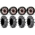 thumbnail image 1 of Fuel Triton Red 22" Wheels 37" BKT AT 171 Tires Can-Am Maverick X3 / Honda Pioneer 1000 / Talon, 1 of 4