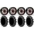 thumbnail image 1 of Fuel Triton Red 24" Wheels 45" MotoHavok Tires Sportsman RZR Ranger, 1 of 4
